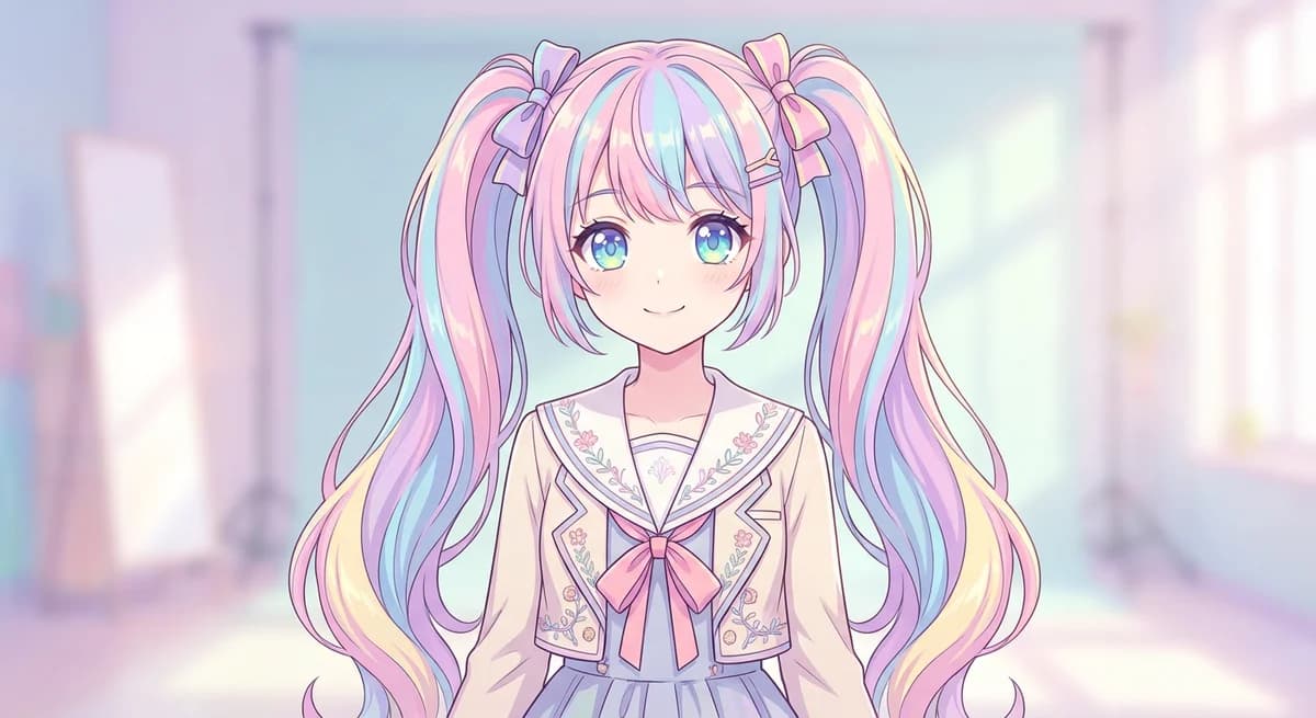 Anime character portrait