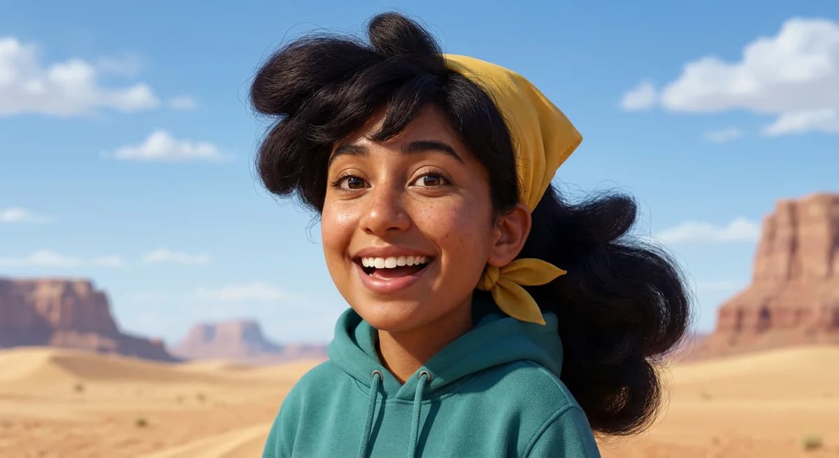 Realistic human version of western cartoon