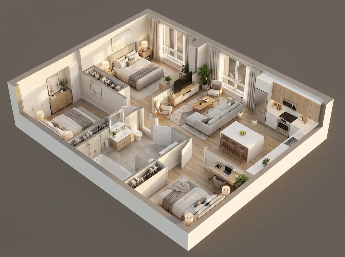 Floor Plan Rendering Generator
