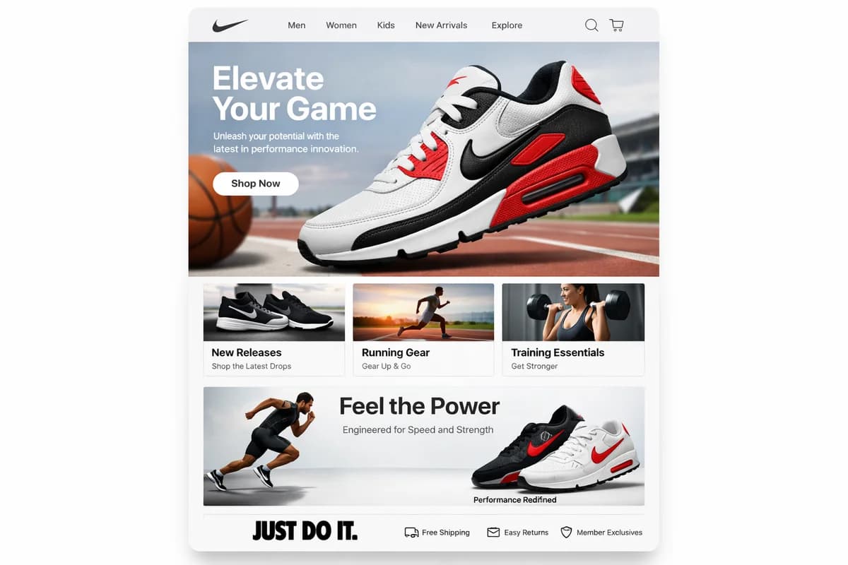Nike Website Design