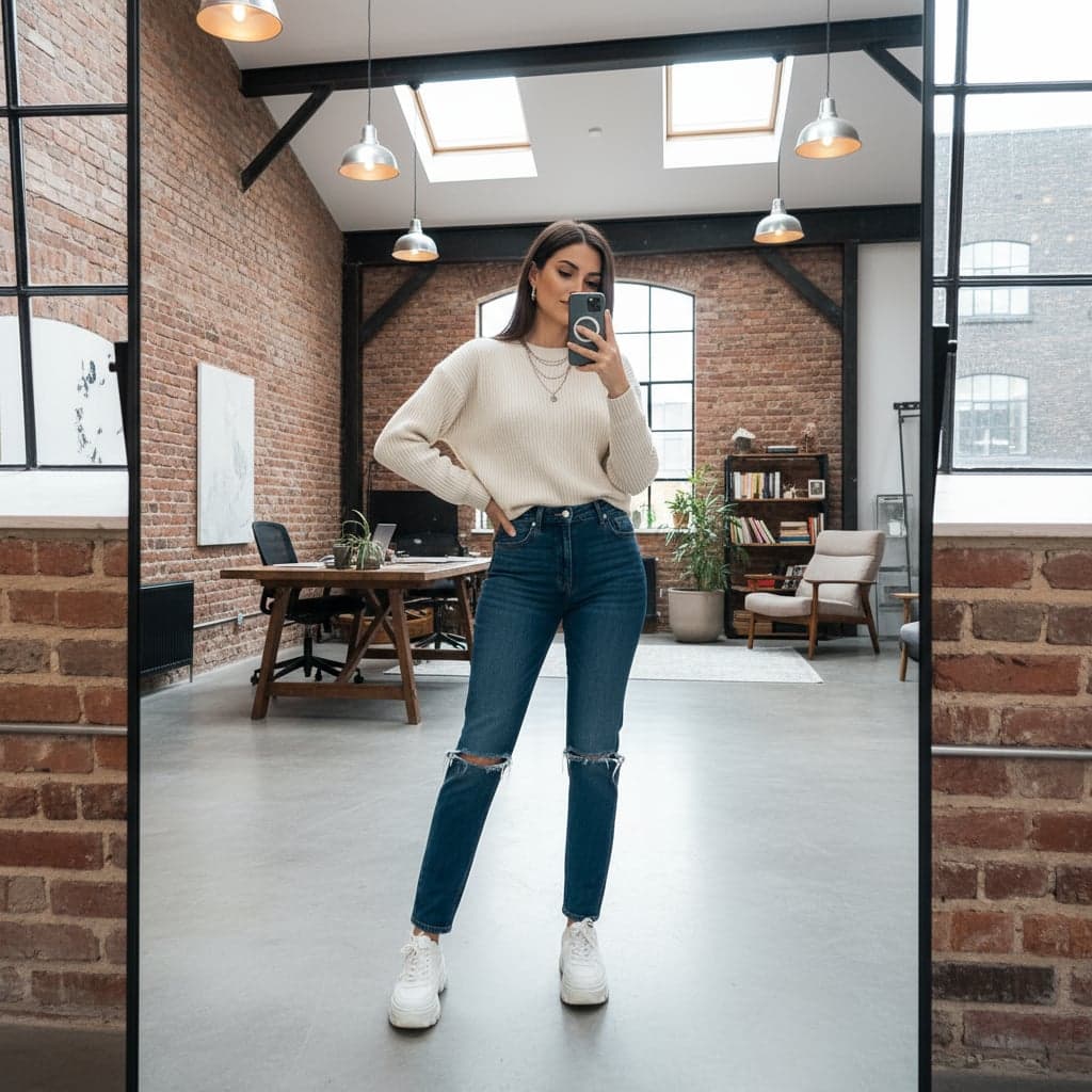 Contemporary Loft - luxury interior selfie environment