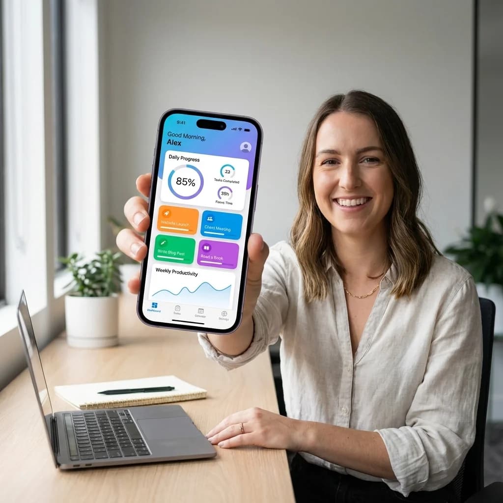 Hand Holding Phone Mockup Generator