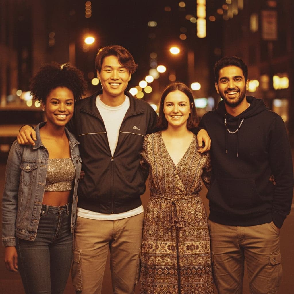 Group Y2K night flash party snapshot - after