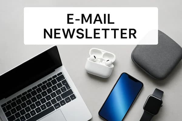 Demo image showing visually rich email newsletters created with AI