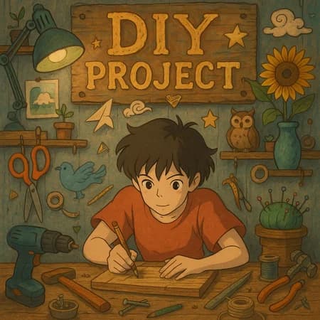 Demo image showing DIY project visualizations created with AI
