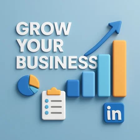 Demo image showing LinkedIn post illustrations created with AI