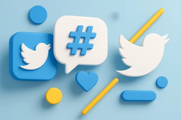 Demo image showing unique Twitter header images created with AI