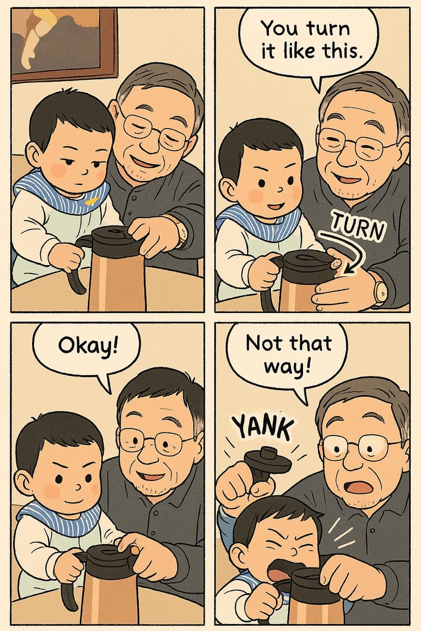 4 Panel Comic style image