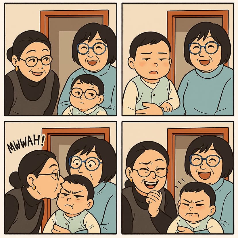 4 Panel Comic style image