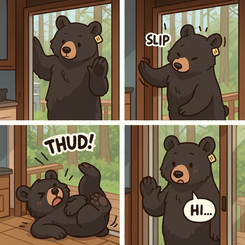 4 Panel Comic style image