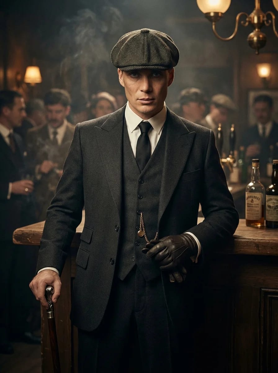 Peaky Blinders portrait example - 1920s portrait photography