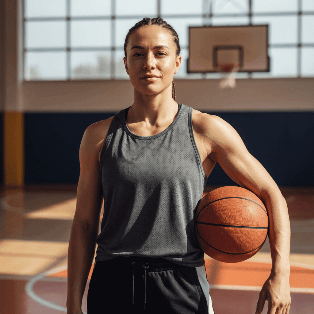 1970s sports photography generator portrait - athlete with retro headband