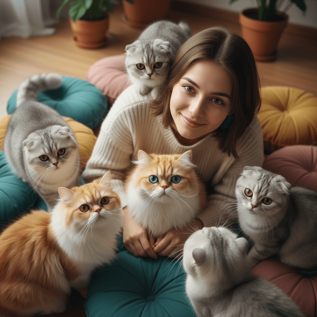 Circle surround effect - AI-generated radial perspective with subjects looking down