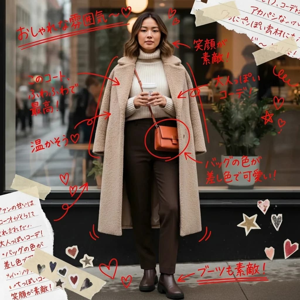 Fashion Portrait with Doodle with doodle annotations
