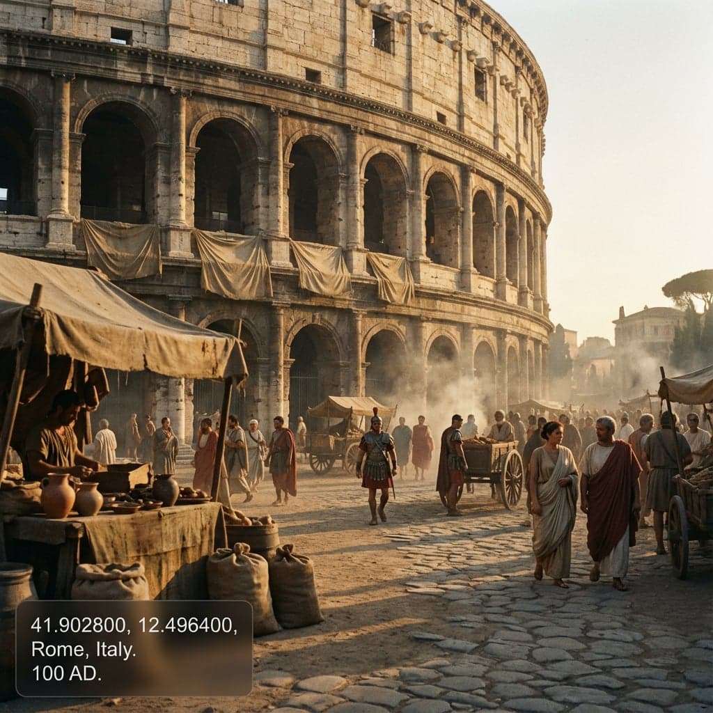 Rome in 100 AD - Colosseum in its glory