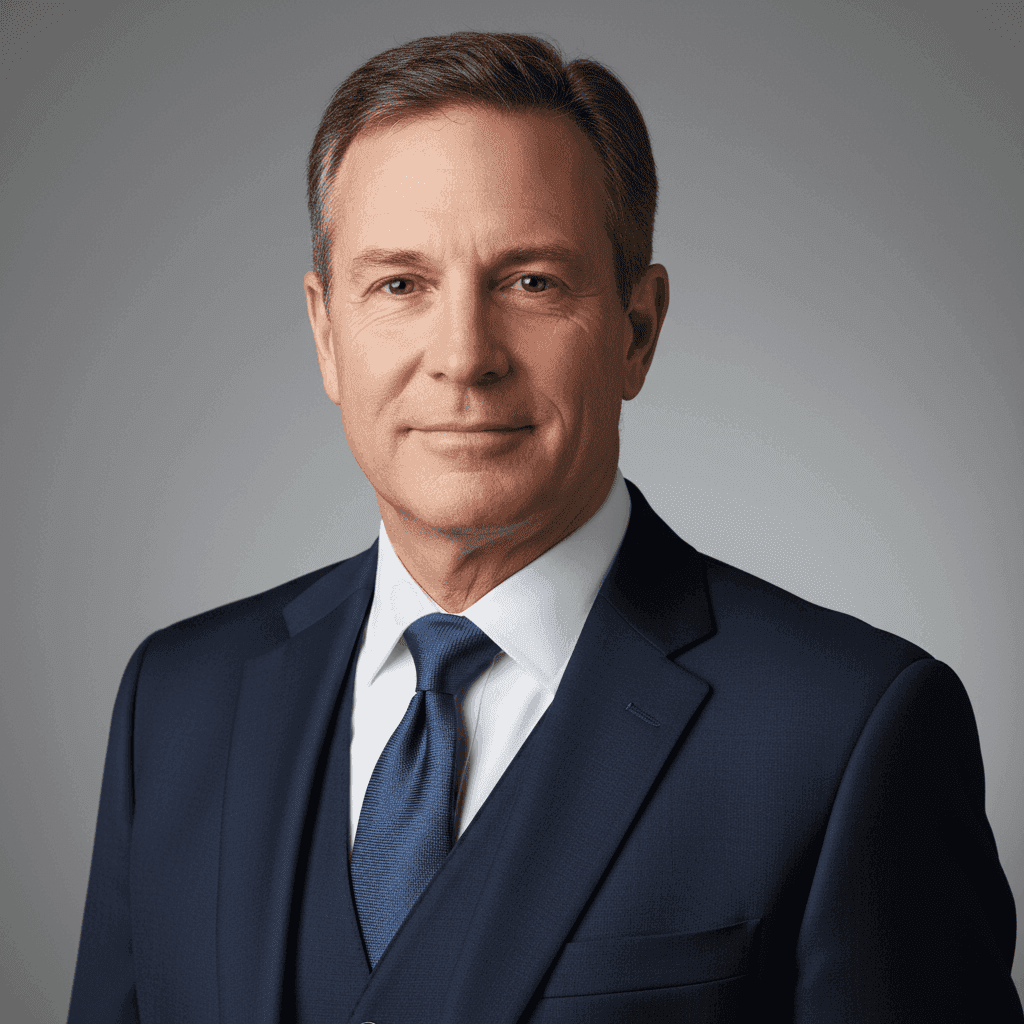 Static corporate portrait before motion blur transformation