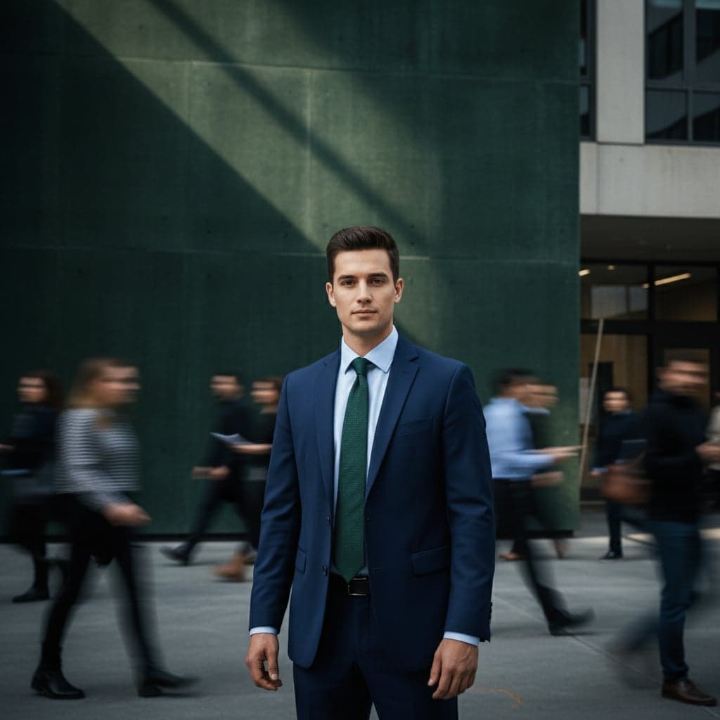 Motion blur portrait example - Entrepreneur