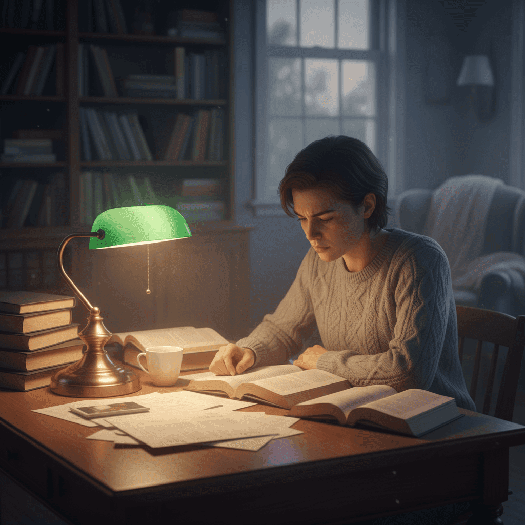 Desk Lamp Setting - Before