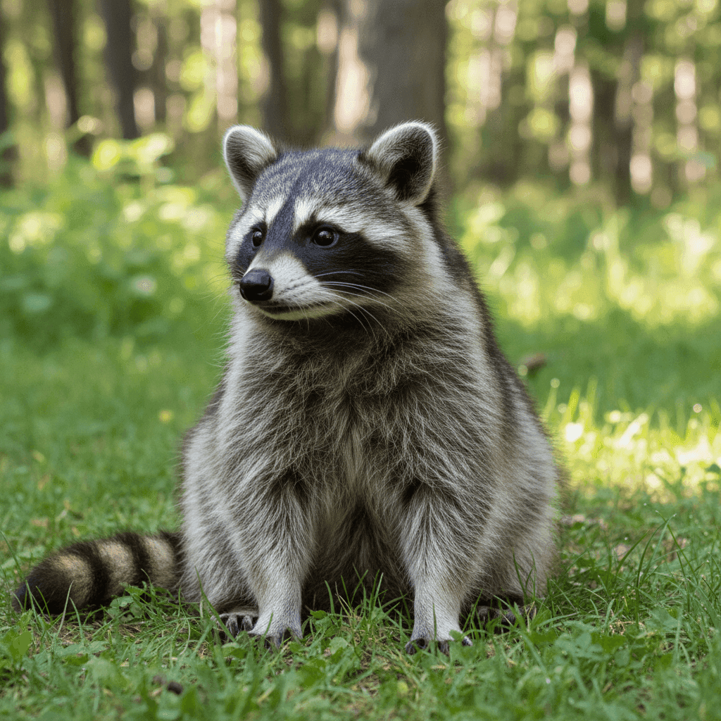 Origami Raccoon Scene - Before