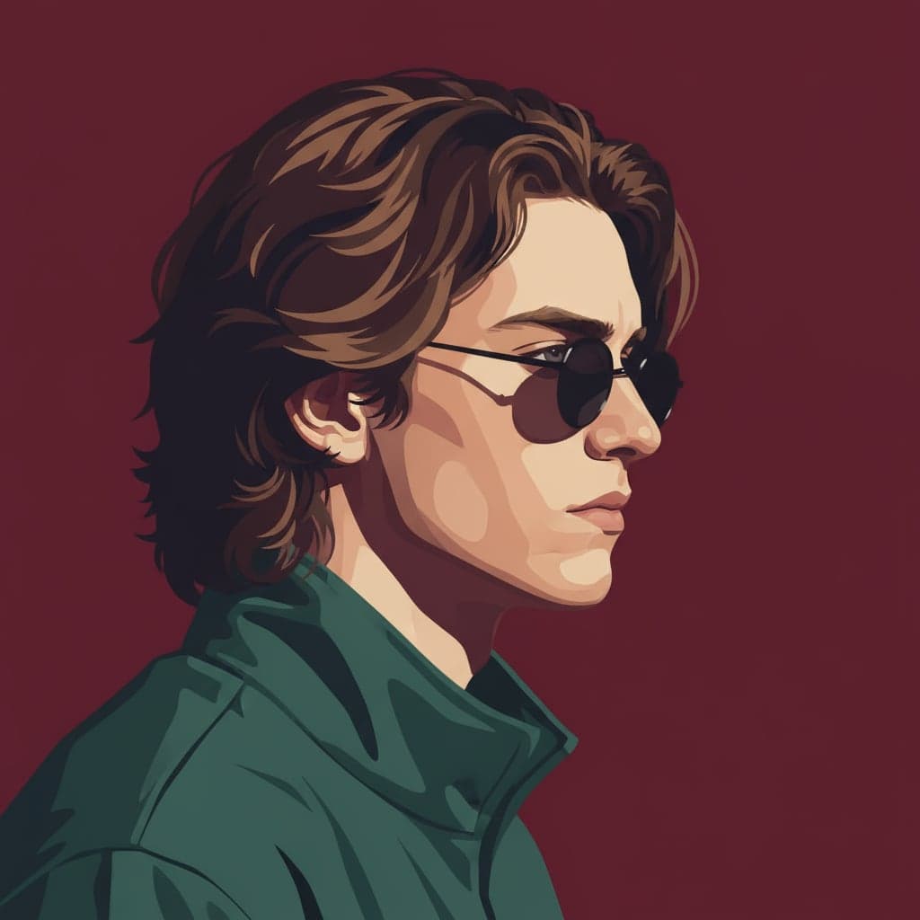 After: Personal profile picture transformed into vector pop art