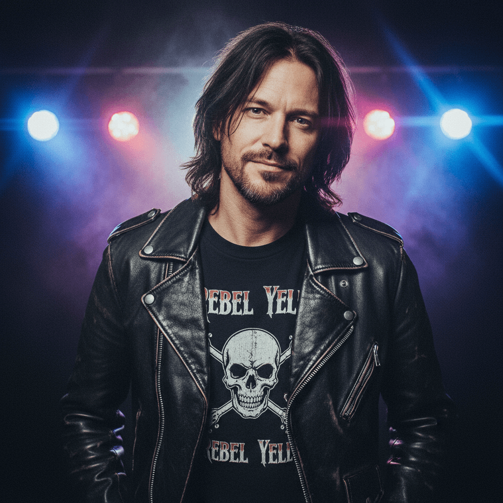 Rock musician portrait