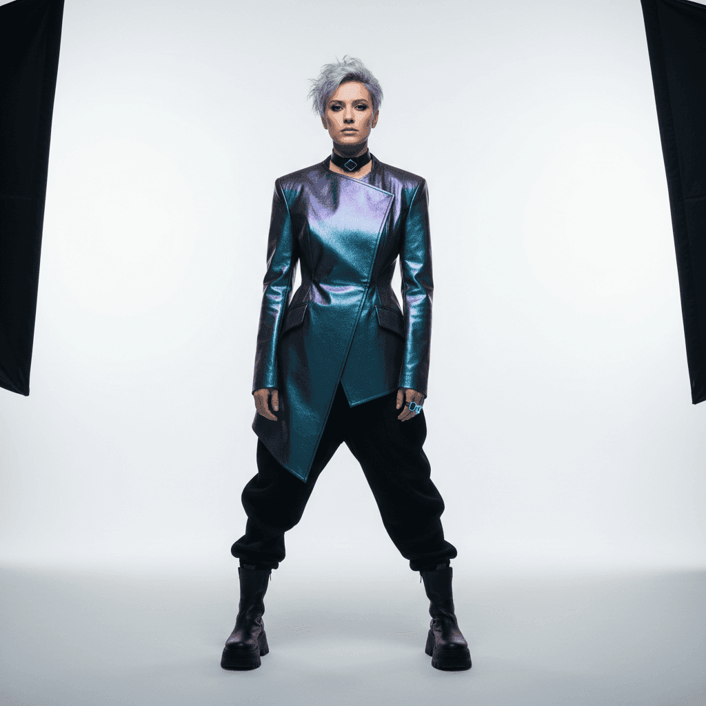 Original portrait before transformation - Electronic