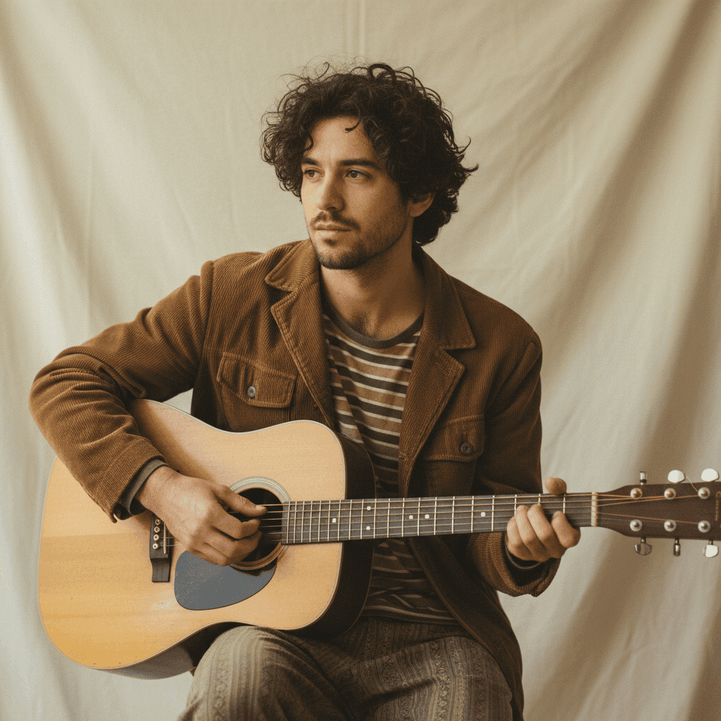 Original portrait before transformation - Indie