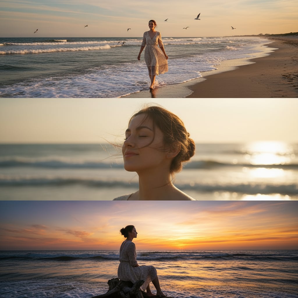 Beach Wanderer - 3-Frame Story